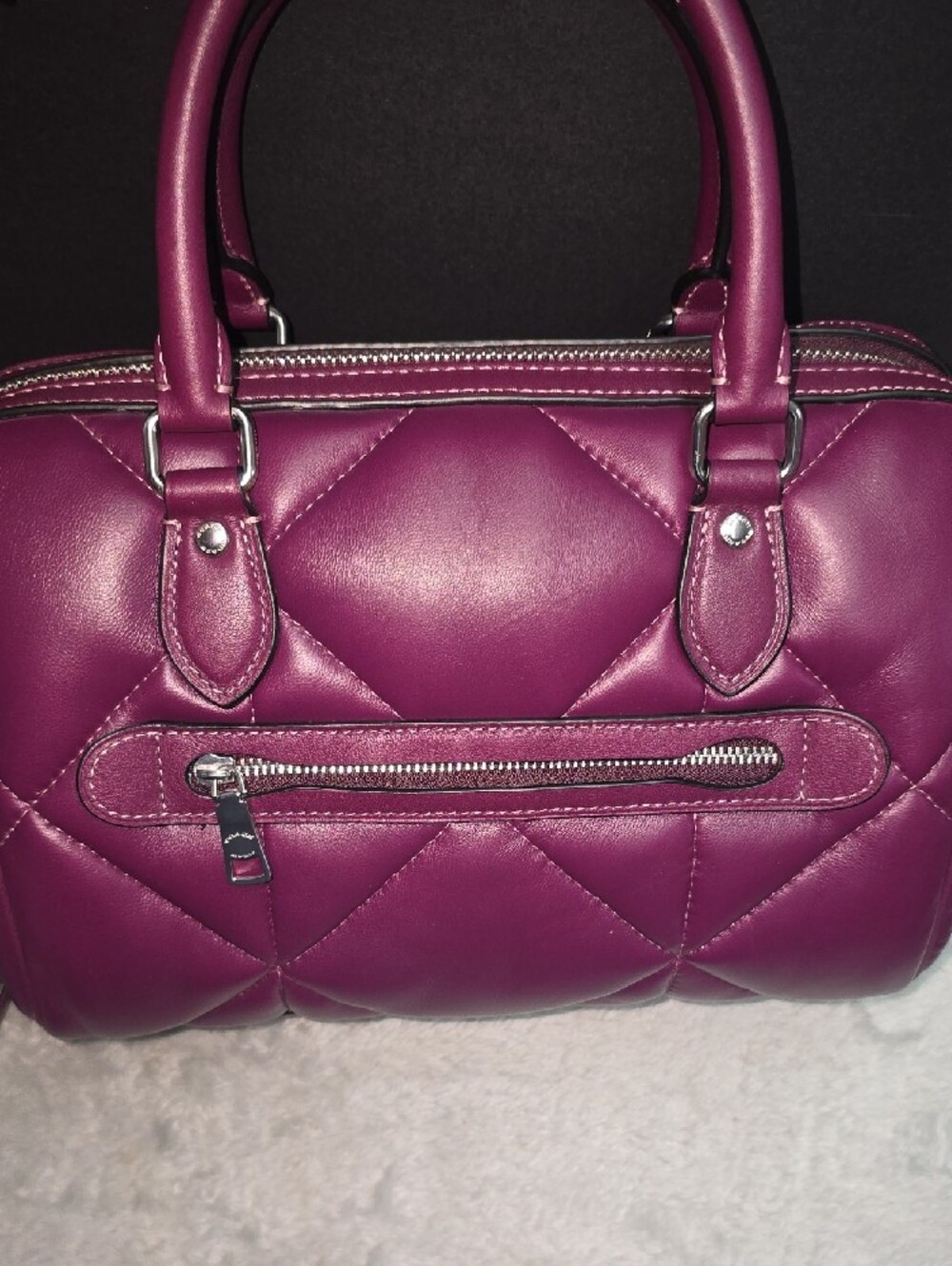 Coach 'Rowan' Puffy Diamond Quilting Satchel - Picture 4 of 9